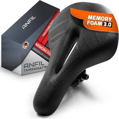 Productafbeelding van Fietszadel ergonomisch - Memory Foam 3.0 - optimaal comfort - ideaal voor lange ritten