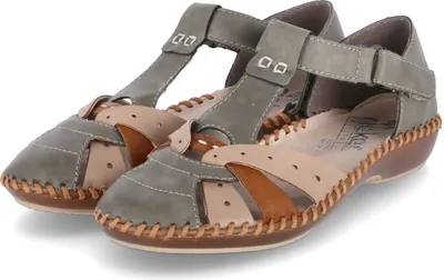 Produktbild von Damen Sandalen Rieker M1655-54 grun combi 39