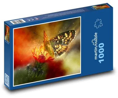 Zdjęcie produktu dla Puzzle 1000 Motyl na letnim kwiatku - martinpuzzle