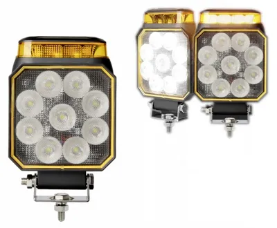 Zdjęcie produktu dla Reflektor halogenowo-LED 14 W, białe światło + pomarańczowe światło ostrzegawcze, 12–24 V