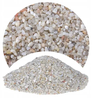 Produktbild von Aquarium Kies Quarzkies hell 2 kg 2-3 mm Bodengrund für Aquarium, Pflanzen, Garnelen und Zierfische