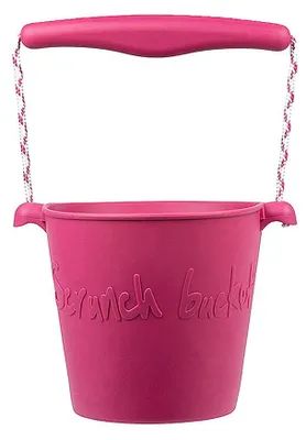 Produktbild von Scrunch Spielzeugeimer rot faltbar Silikon Strand Eimer Kinder