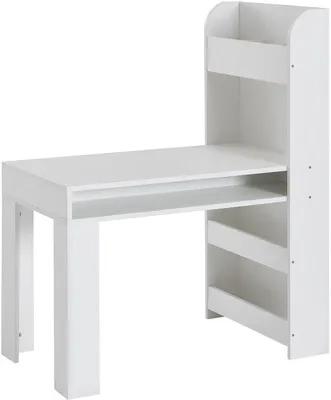 Produktbild von Azomor® Moderne Kinderschreibtisch mit Stauraum und Seitenregal für das Kinderzimmer