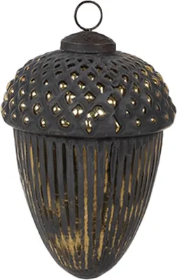 Immagine prodotto di Guaina natalizia Clayre & Eef Ø 10x14 cm in vetro nero