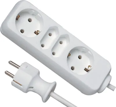 Produktbild von REV Steckdosenleiste 4-Fach 1,4m 3500W Weiß