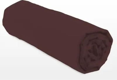 Produktbild von Spannbettlaken, 160x200+25 cm, Schokoladenbraun, 100% Baumwolle