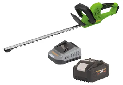 Image de Taille-haie sans fil Procraft PZA26bb 20 V, lame de 550 mm, moteur sans balais + 1 batterie 8,0 Ah + chargeur
