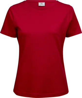 Produktbild von Tee Jays 580 | Ladies Interlock Damen T-Shirt - Farbe: Red - Größe: M