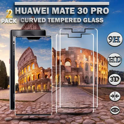Produktbild von 2-Pack Huawei Mate 30 Pro Displayschutzfolie - Gehärtetes Glas 9H - Super Qualität 3D