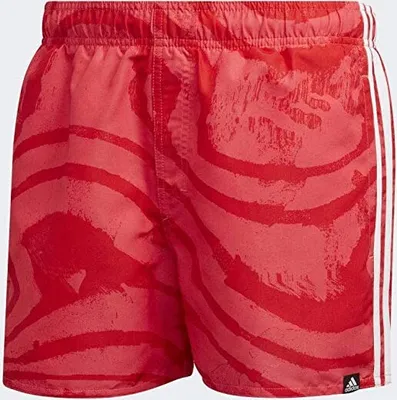 Produktbild von adidas 3 Streifen AOP Herren Short Badehose Schwimmshorts Shorts Gr. S