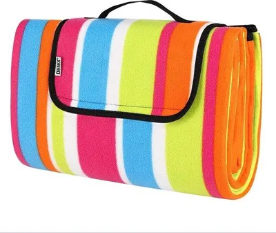 Productafbeelding van Famanu Picknickdeken XL - waterafstotend, warmte-isolerend, wasbaar, 195 x 150 cm, kleurrijk