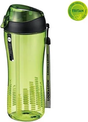 Zdjęcie produktu dla Butelka sportowa 550 ml z silikonową słomką - zielona