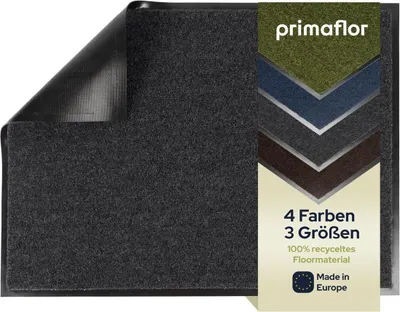 Produktbild von Primaflor Schmutzfangmatte GREEN & CLEAN - Anthrazit - 60x80cm - 4 Farben & 3 Größen - Strapazierfähige Türmatte, Rutschfester Türvorleger, Sauberlaufmatte