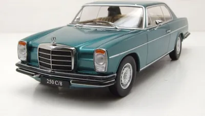 Produktbild von KK Scale 181164 Mercedes 280 C /8 Strichacht Coupe W114 1969 türkis metallic 1:18