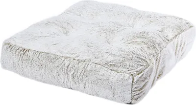 Produktbild von Dehner Lieblinge Kuschelkissen Chichi, Hundekissen / Katzenkissen flauschig, ca. 90 x 90 x 20 cm, Größe L, Polyster / Polypropylen, weiß