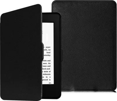 Produktbild von Fintie Hülle für 6" Kindle Paperwhite 2012-2017 (Modellnummer: EY21, DP75SDI) - Schutzhülle mit Auto Sleep/Wake (Nicht GEEIGNET für wasserfest 10./ 11. Generation), Schwarz