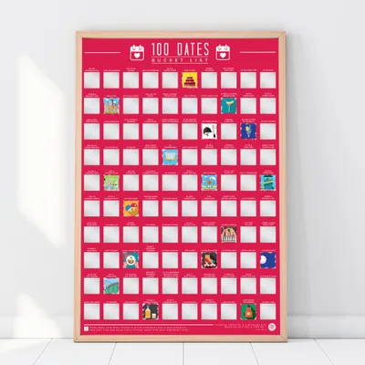 Produktbild von Gift Republic Kratzposter – 100 Dates für gemeinsame Erlebnisse