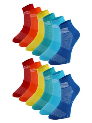Produktbild von 12er-Pack Knöchelsocken in verschiedenen Farben