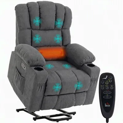 Productafbeelding van Elektrische relaxstoel met tv-functie en liftfunctie, grijs