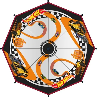 Obrázek produktu pro Dětský deštník Hot Wheels Ø71cm - Průhledná závodní zábava