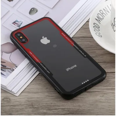 Produktbild von Schutzhülle für iPhone X Cover Case Panzer Hülle Tasche Rot Schwarz