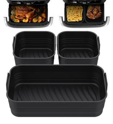Airfryer-Zubehör, 3er-Set Silikonform, für Ninja AF500EU