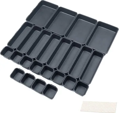 Immagine prodotto di Sistema di divisori per cassetti Nero Set organizzatore Utensili