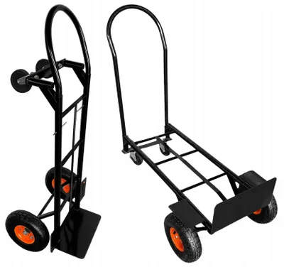 Zdjęcie produktu dla Wózek Magazynowy Transportowy Platformowy Towarowy Platforma 200kg czarny