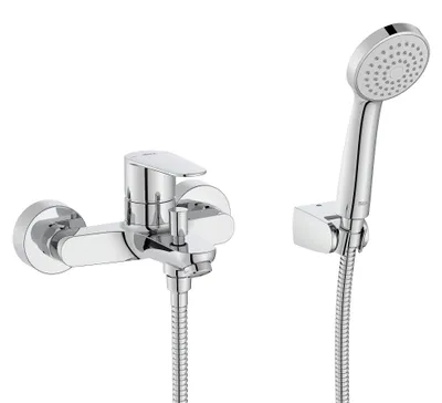 Produktbild von Roca A5A014FC00 Victoria Plus Duschmischer, Handbrause, flexibel 1,70 m und Gele