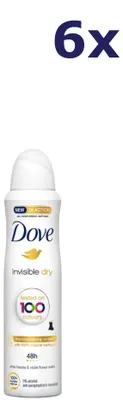 Produktbild von 6x Dove Deo-Spray 150 ml Invisible Dry