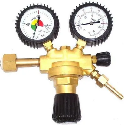 Produktbild von Gas Druckminderer mit Absperrventil Argon CO2 MIG MAG WIG Schutzgas Schweißgerät