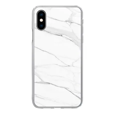 Produktbild von MuchoWow® Handyhülle Schutzhülle Hülle für iPhone X Marmor - Weiß - Linie - Muster - Luxus - Marmoroptik Silikon Softcase Handy Hülle - Handyhülle