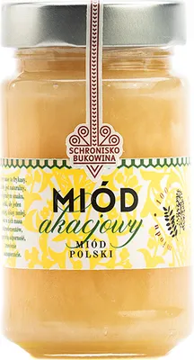 Zdjęcie produktu dla Miód akacjowy 240ml/310g - Schronisko Bukowina