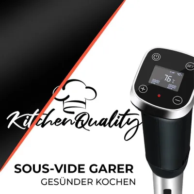 Produktbild von KitchenQuality Sous Vide Garer – Präzises Garen im Vakuum 1300 W IPX7 10 Liter