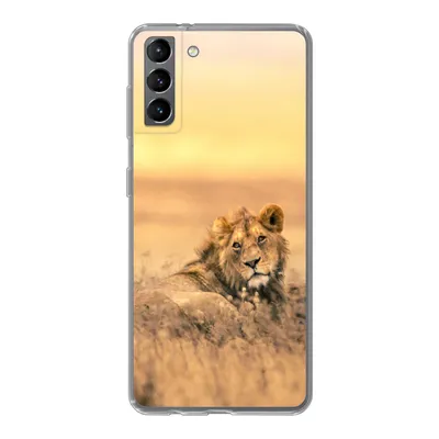 Produktbild von MuchoWow® Handyhülle Schutzhülle Hülle für Samsung Galaxy S21 Plus Löwen - Gras - Himmel Silikon Softcase Handy Hülle - Handy-Tasche