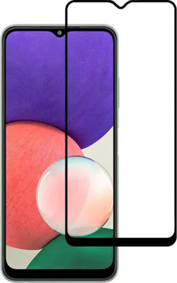 Produktbild von Smartphonica Samsung Galaxy A22 5G volle Abdeckung gehärtetem Glas Bildschirmschutz aus gehärtetem Glas mit abgerundeten Ecken