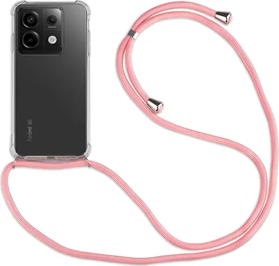 Produktbild von Handykett für Xiaomi Redmi Note 13 Serie Hülle mit Kordel Handyhülle mit Band  Redmi Note 13 Pro 5G in Rosa