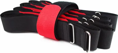 Produktbild von 10 x Klettkabelbinder 80 cm rot - Klett / Flausch auf GLEICHER SEITE! - Metallöse Goodymax®