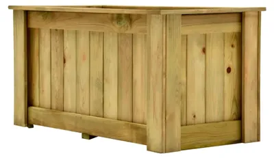 Produktbild von Hochbeet 100 x 50 x 50 cm für Garten und Balkon, Pflanzkasten aus imprägniertem Kiefernholz