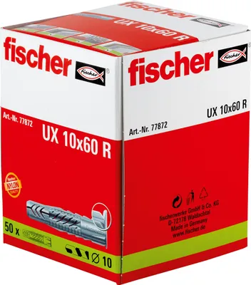 Zdjęcie produktu dla Fischer 77872 kotwa wkręcana / kołek rozporowy 50 szt. 60 mm
