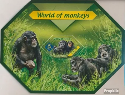 Produktbild von Briefmarken Salomoninseln 2014 Mi Block 317 (kompl. Ausg.) postfrisch Affen