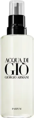 A studio shot of a bottle of Giorgio Armani Acqua di Gio perfume.