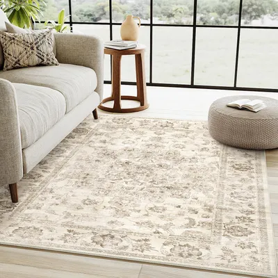 Produktbild von Wohnzimmerteppich, Beige, 120x170 cm, waschbar