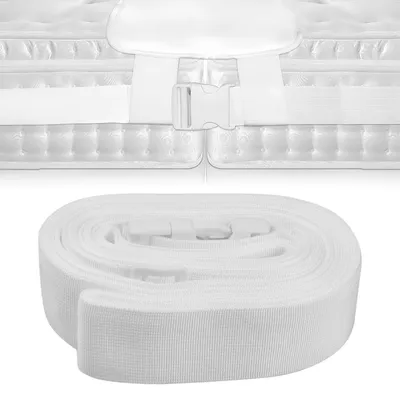 Produktbild von Matratzenhalter 10 Meter - Verbindet 2 Matratzen zu Kingsize-Bett - Doppelbettbrücke mit Gurt und Klickverschluss