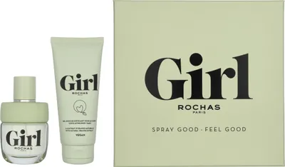 Produktbild von Edt Spray 60ml/Exfoliating Body Wash 100ml Rochas Girl Giftset