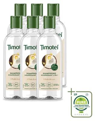 Image de 6 x Shampooing 2-en-1 Nourrissant Timotei - 300 ml - Lot de 6