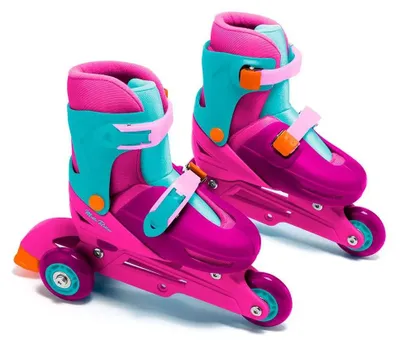 Immagine prodotto di 3 Pattini in linea per bambini Rosa