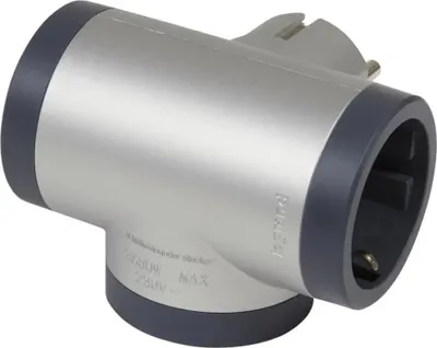 Zdjęcie produktu dla Adapter gniazda Legrand 694523 schuko 3x aluminium