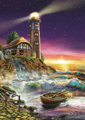 Obrázok produktu pre ART PUZZLE Puzzle Západ slnka pri majáku 500 dielikov