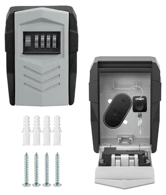 Produktbild von Elzusha – Schlüsselschrank für den Außenbereich, robust – Vollmetall-Schlüsselschrank mit Zahlenschloss und 10 Schlüsselhaken